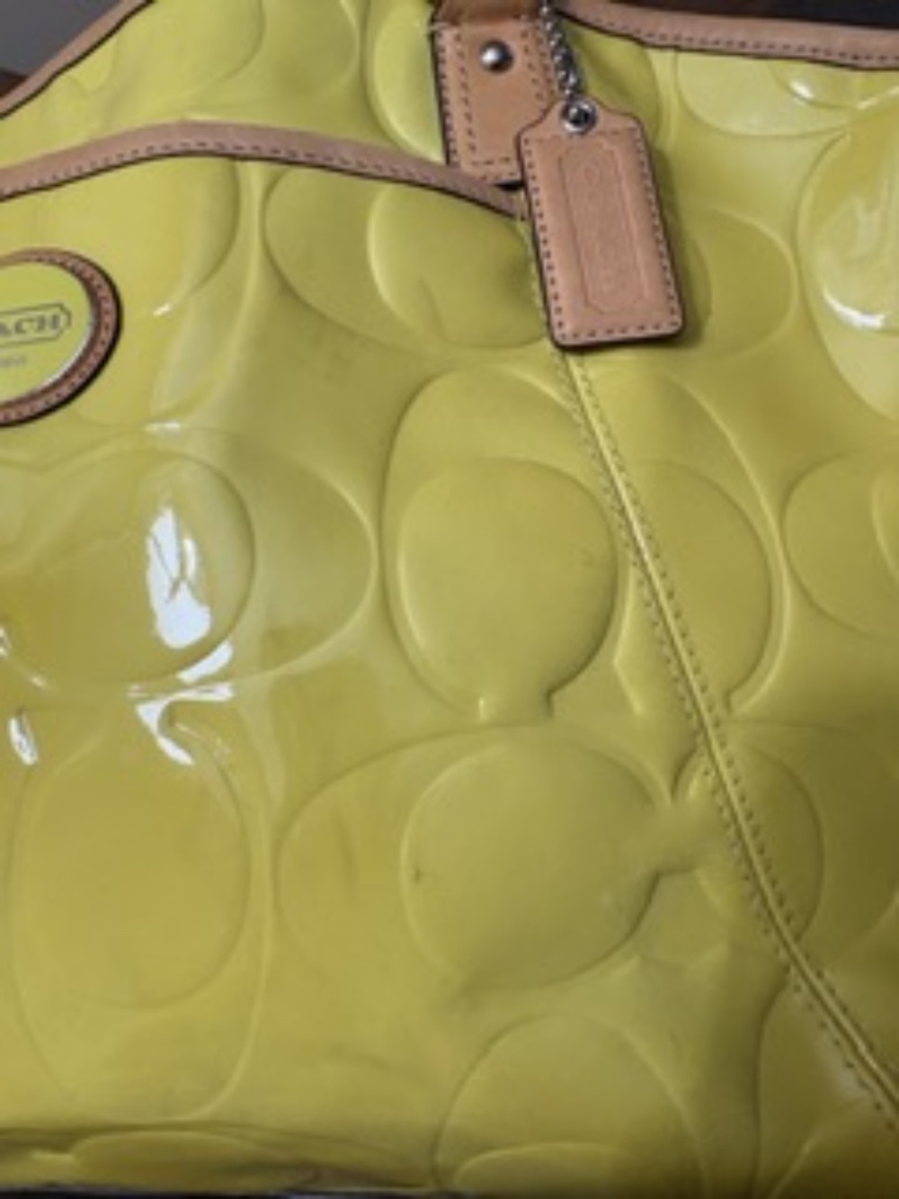Coach Embossed Patent leather tote plus matching wallet! - Picture 11 of 11
